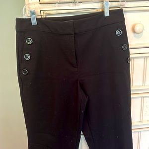 Ann Taylor - sailor pant- black 4 Petite